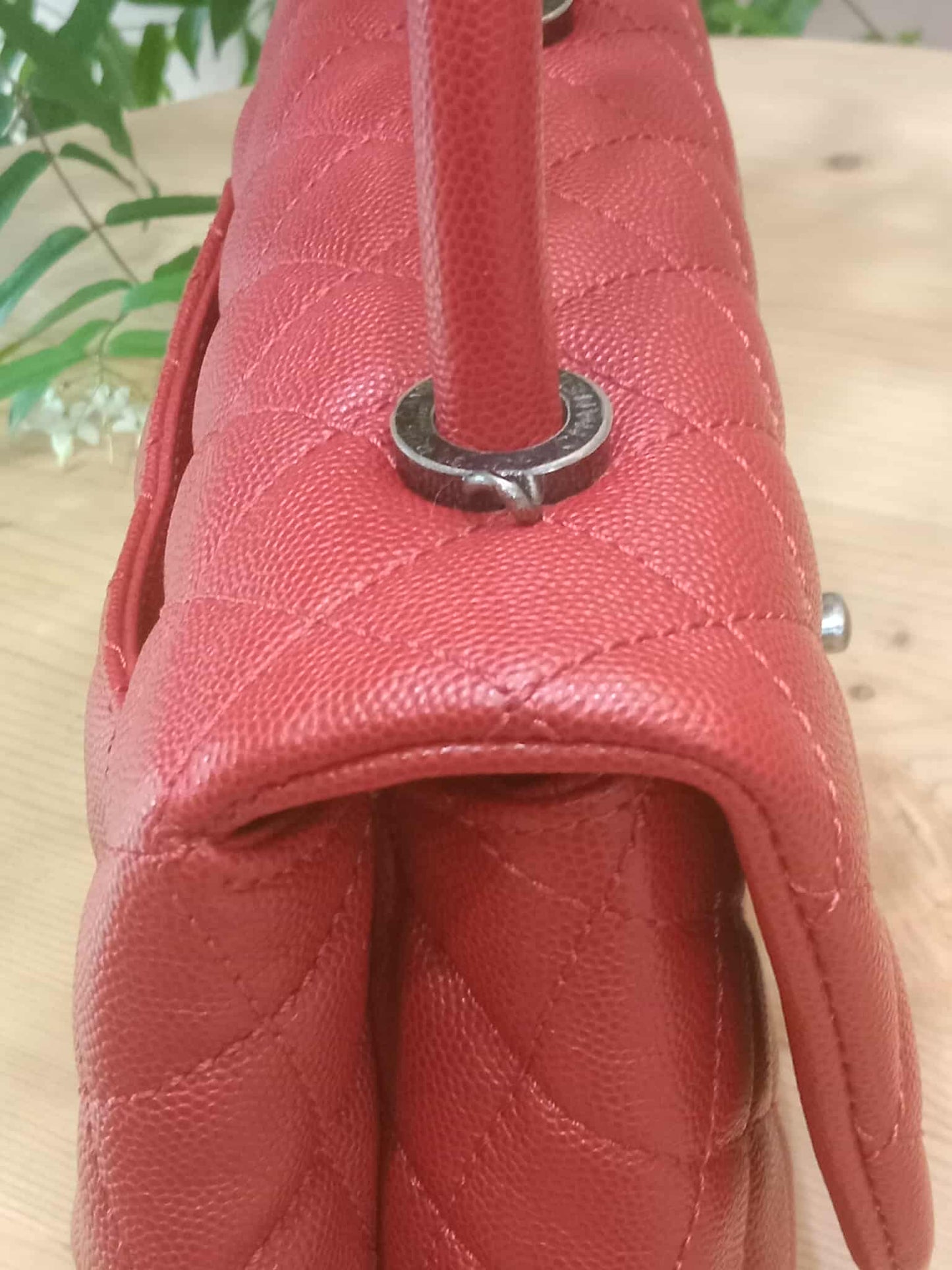Chanel Cocohandle Caviar Red Small Series 23