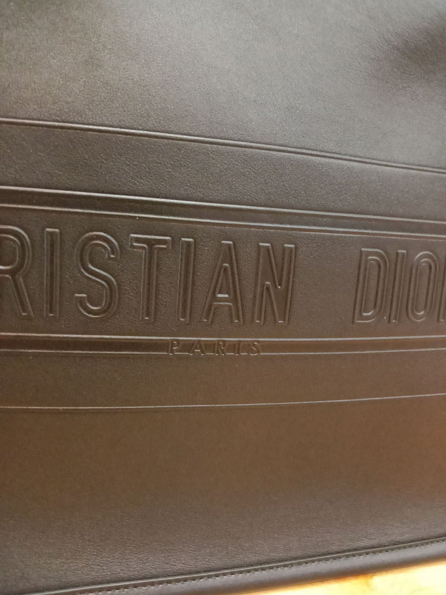 Christian Dior Book Tote Calfskin Medium Black PM