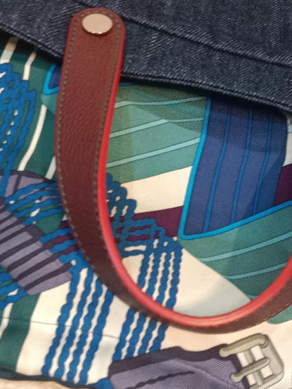 Hermes Petit H Denim Tote