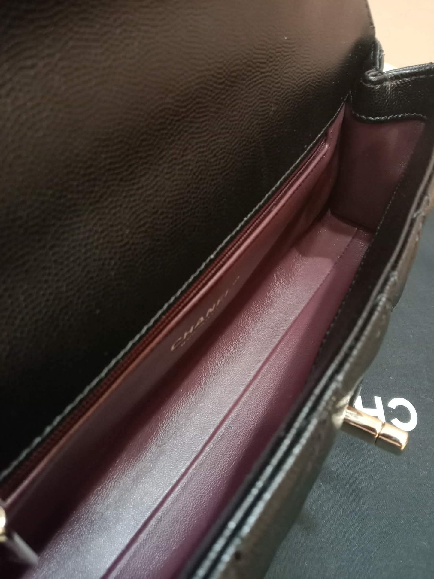 Chanel Cocohandle Eastwest Top Handle Caviar Bag Black