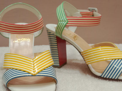 Christian Louboutin "Palavas" Sandals Patent Size 36