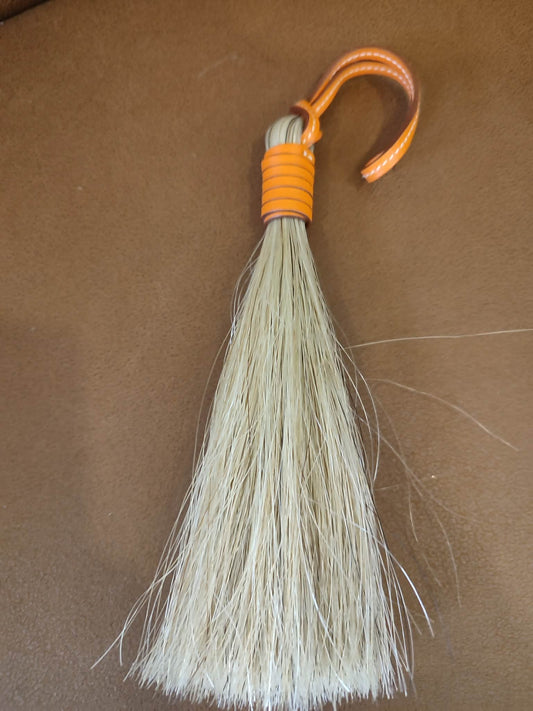 Hermes Horsetail Tassel Charm w/ Orange Strap