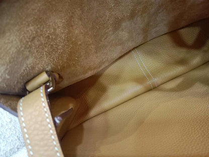 Hermes Halzan 31 Jaune Ambre Clemence Stamp R Square 2014