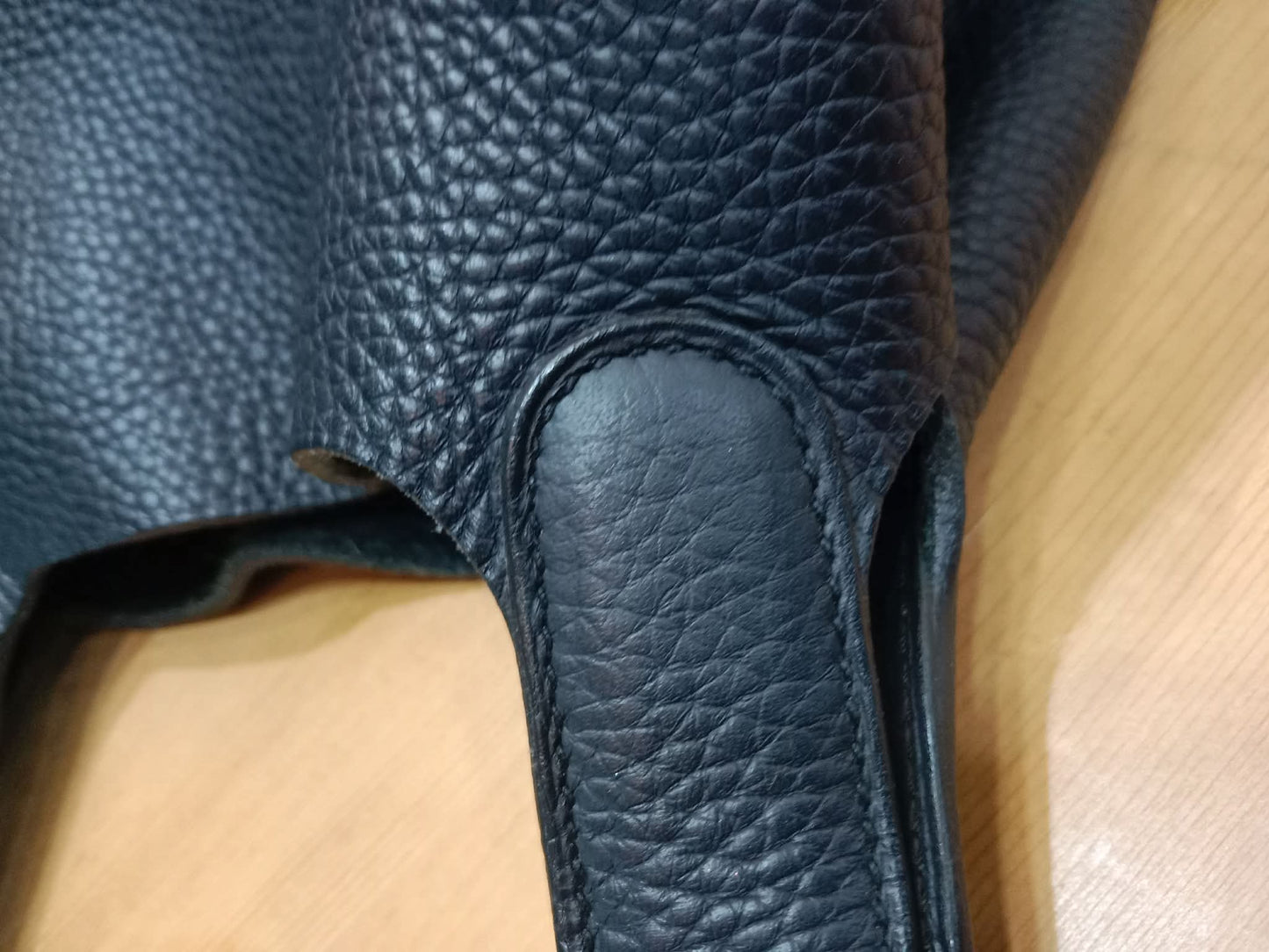 Hermes Picotin 22 Noir Clemence Stamp T 2015