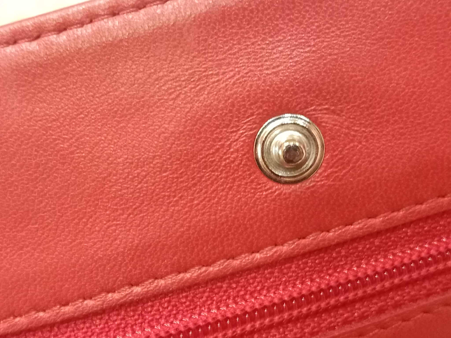 Chanel Classic Wallet On Chain Red Lambskin Series 16