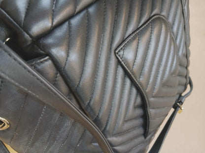 Chane Urban Spirit Backpack Chevron Lambskin Black Series 22