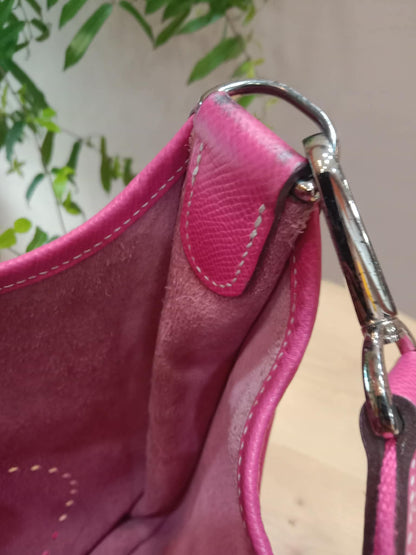 Hermes Evelyne Pink Epsom PM Stamp O Square 2011