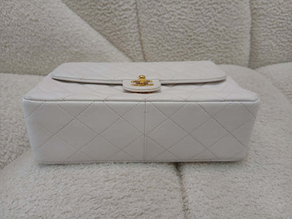 Chanel Matelasse Lambskin Vintage Flap White Series 1