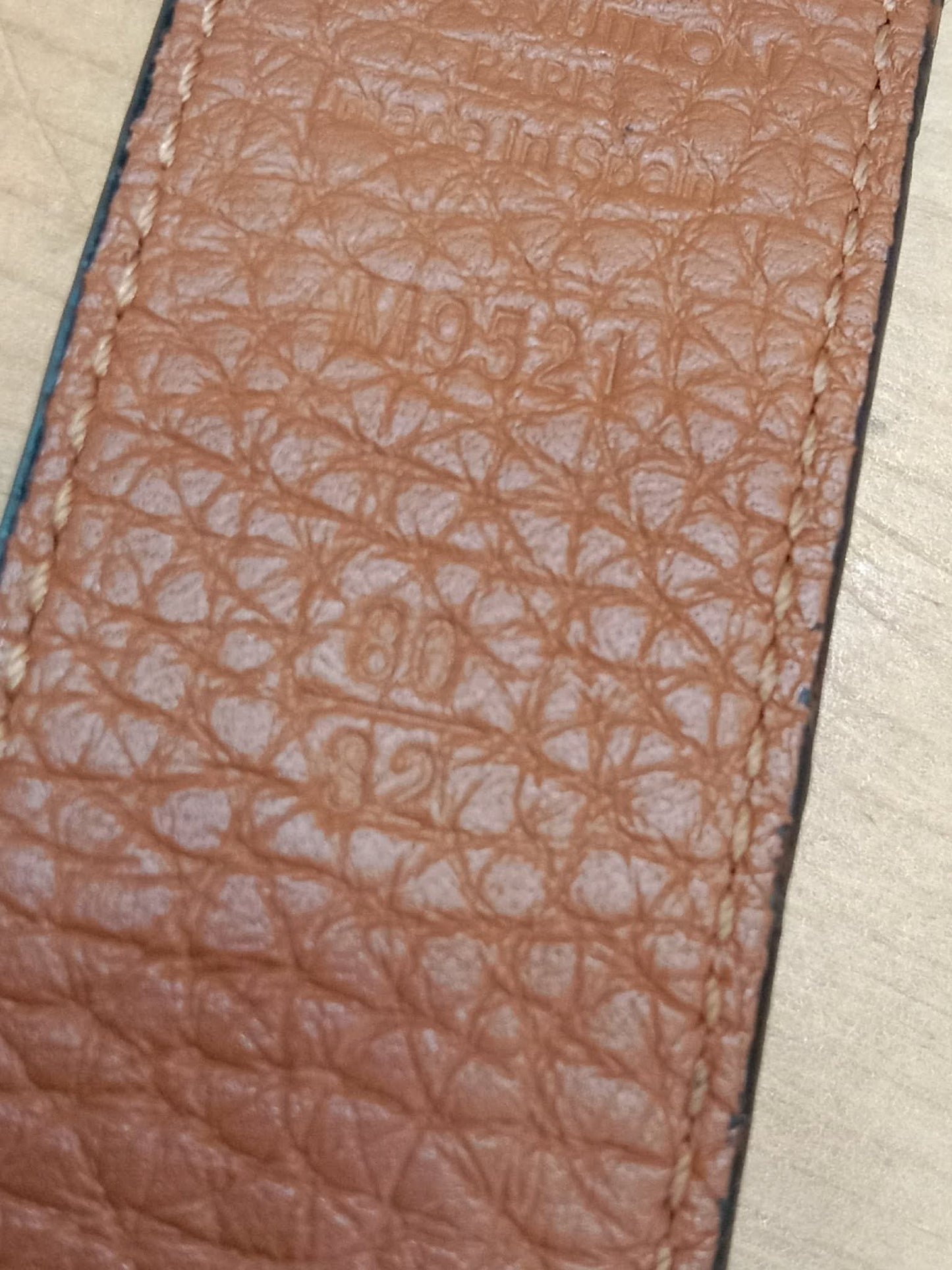 Louis Vuitton Taurillion Calfskin 30mm Reversible Belt Brown/Black