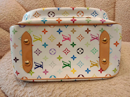 Louis Vuitton x Takashi Murakami Rita White Multicolor Monogram Canvas