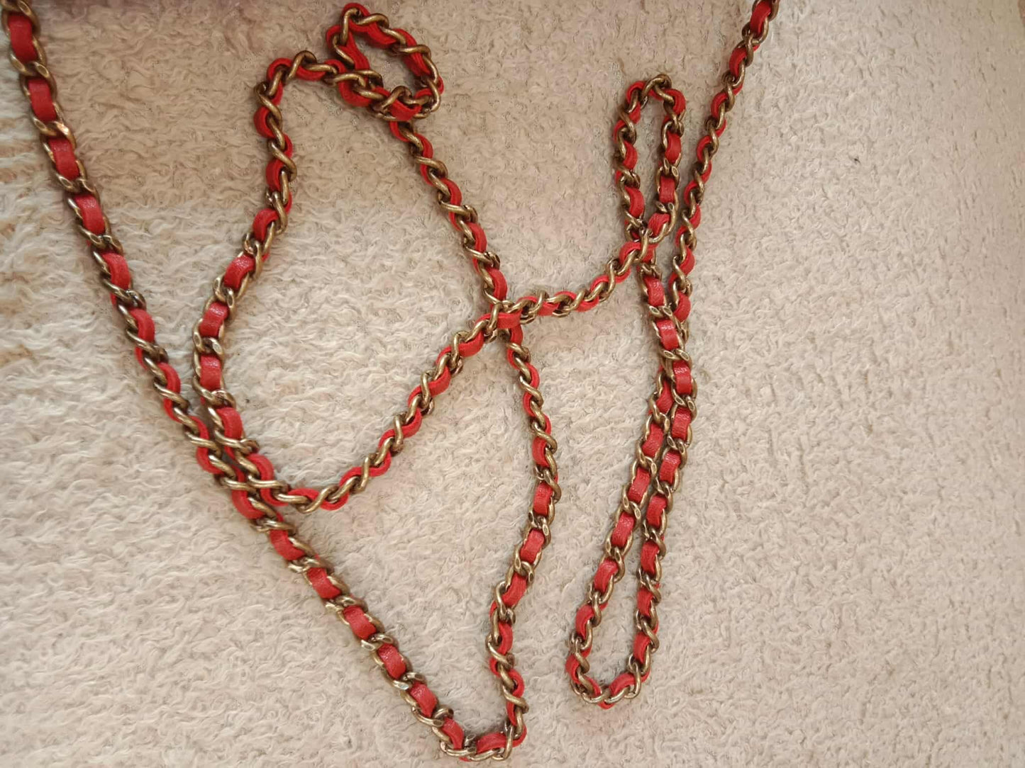 Chanel Wallet on Chain Lambskin Red Series 13