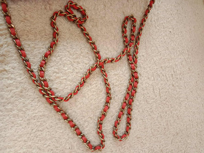 Chanel Wallet on Chain Lambskin Red Series 13