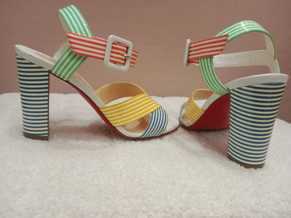 Christian Louboutin "Palavas" Sandals Patent Size 36