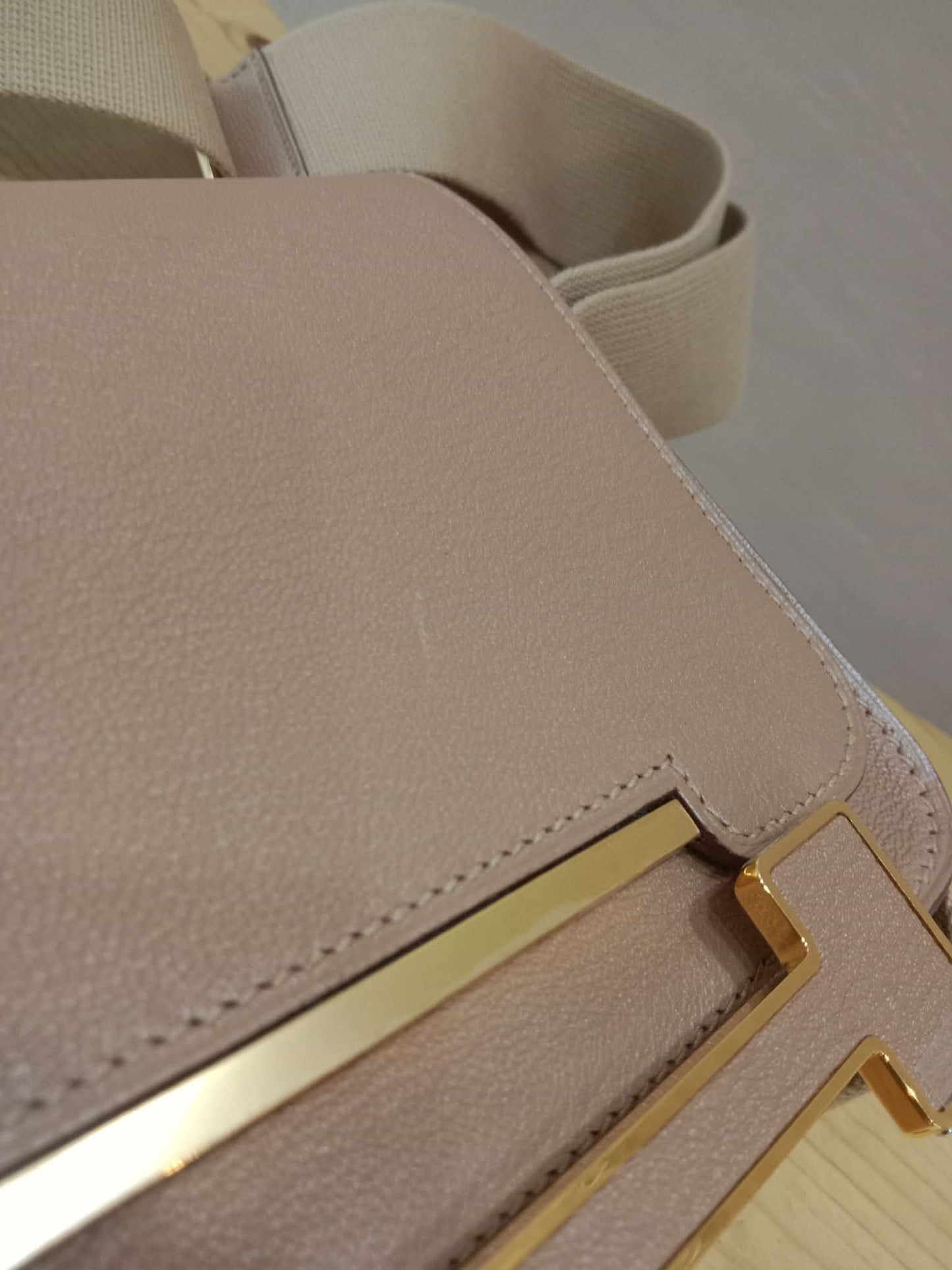 Hermes Geta Chevre Mysore/Swift Etoupe GHW Stamp U 2022