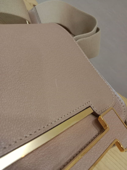 Hermes Geta Chevre Mysore/Swift Etoupe GHW Stamp U 2022