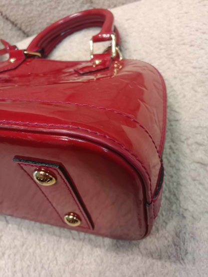 Louis Vuitton Alma BB Monogram Empriente Patent Red