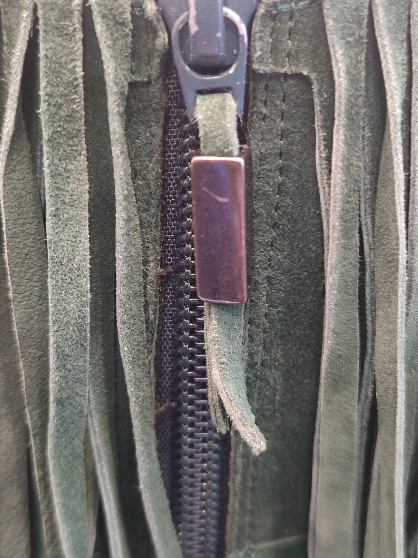 Balmain Fringe Green Suede Boots Size 35