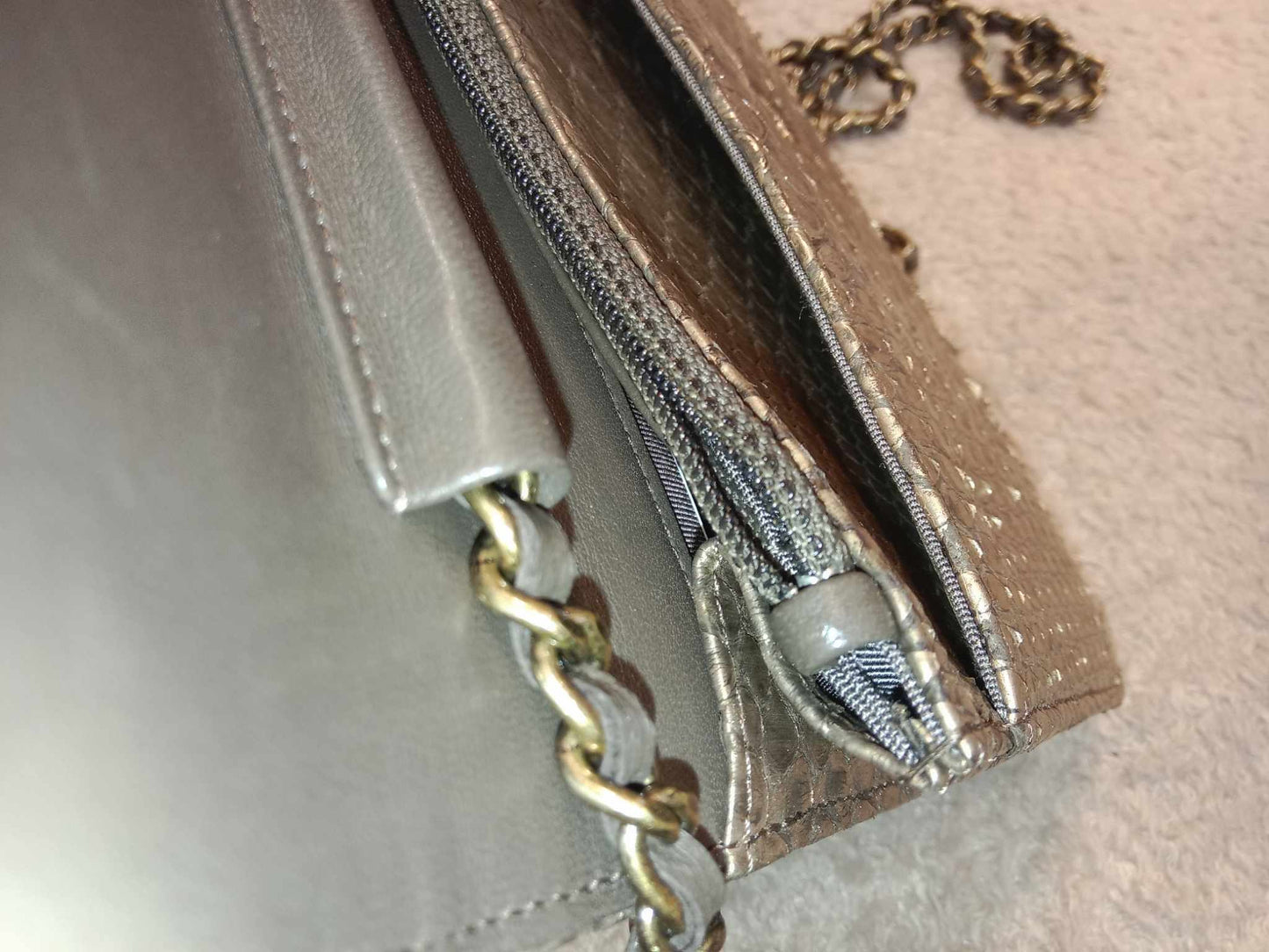 Chanel Wallet on Chain Python Gold Series 20