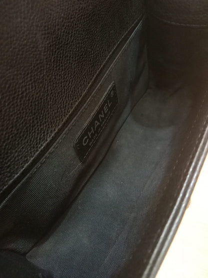 Chanel Le Boy Bag Black Caviar Small Series 23