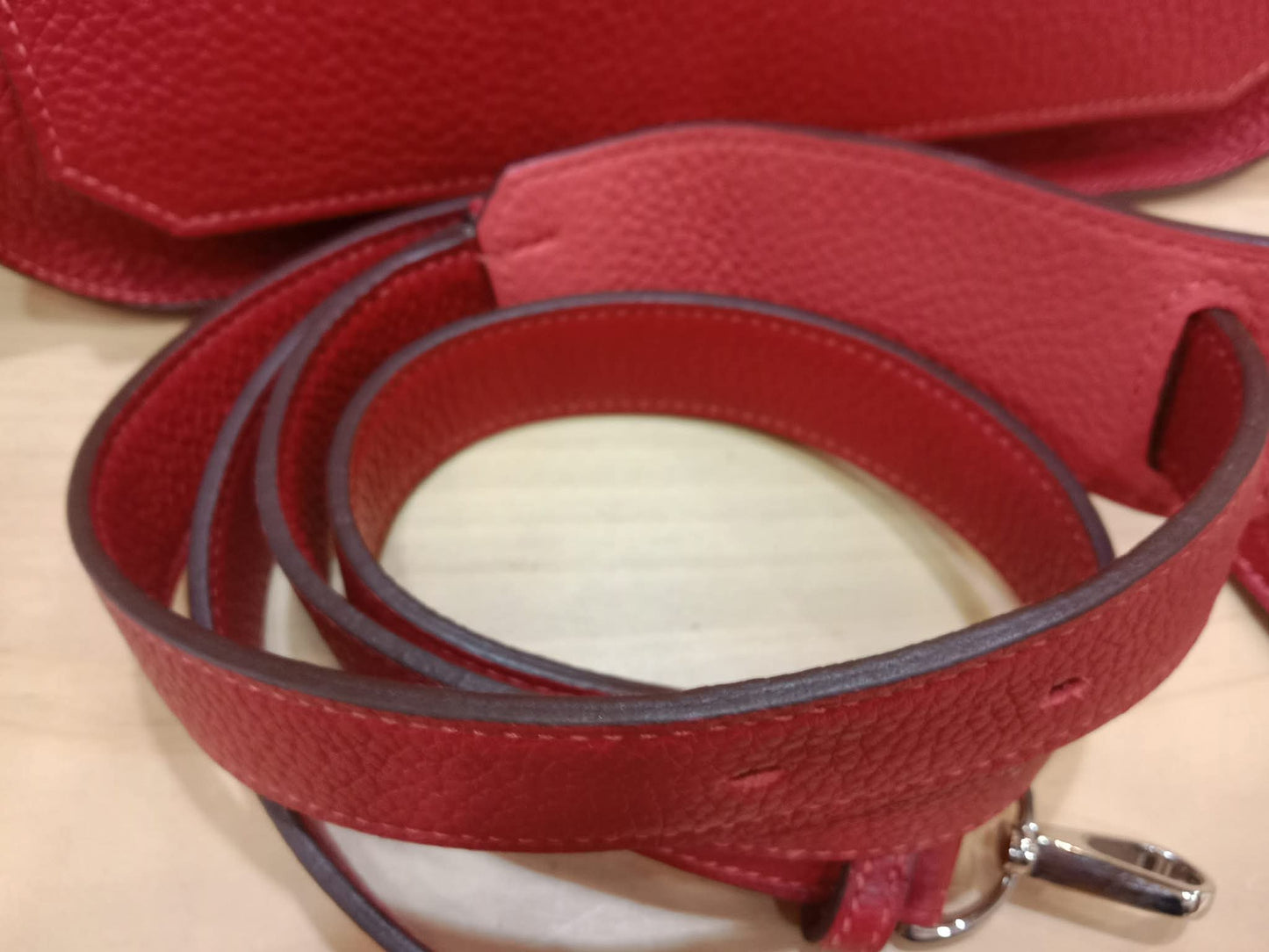 Hermes Jypserie 28 Rouge Casaque Clemence Stamp B 2023