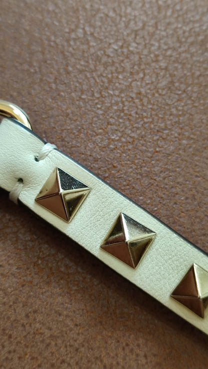 Valentino Garavani Rockstud Mini Ivory Crossbody Bag