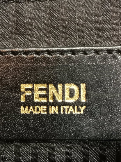 Fendi Mia Flap Bag Leopard Print Shoulder Bag