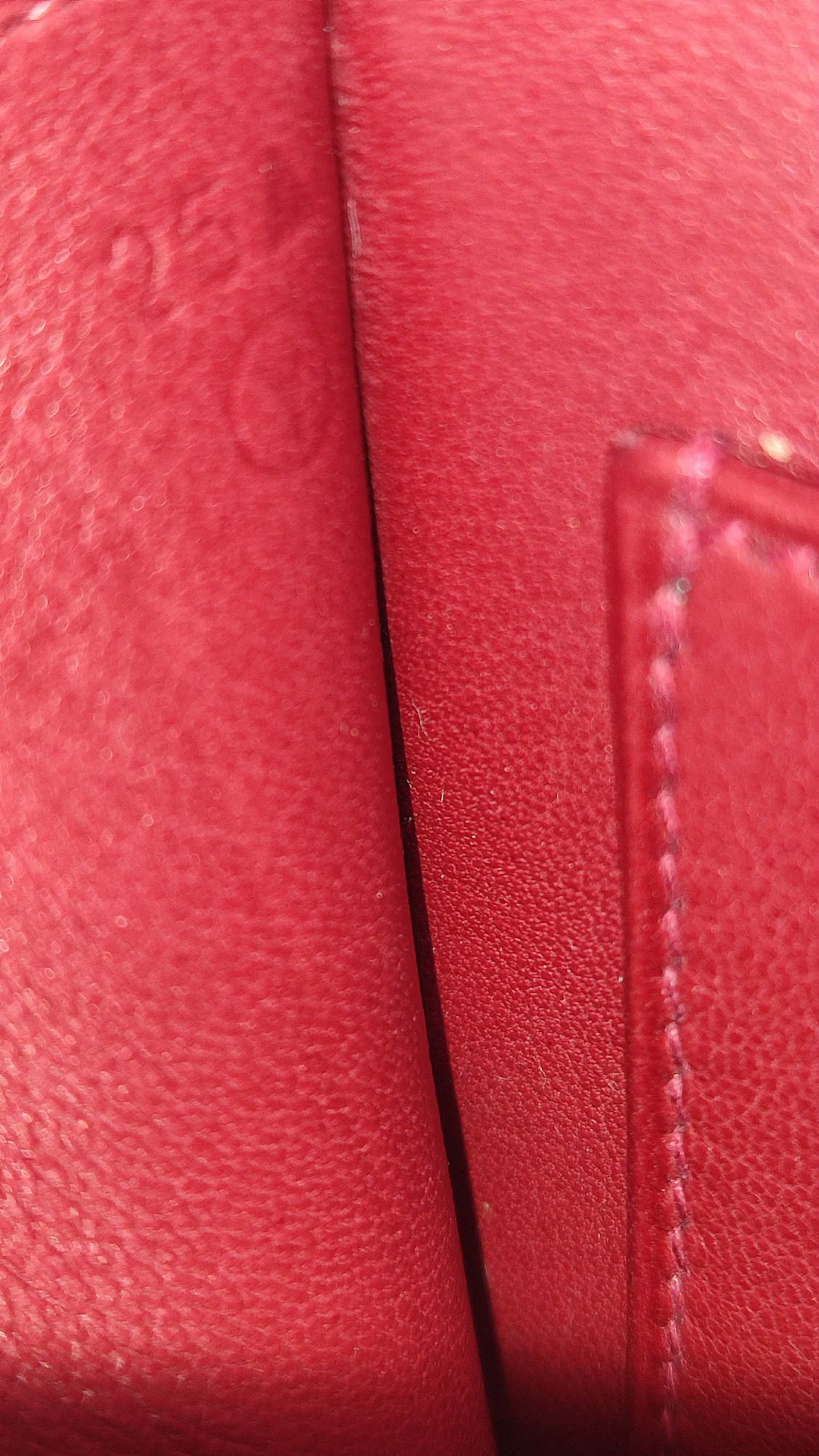 Hermes Constance 18 Red Courchevel Stamp Y Circle 1995