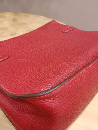Hermes Jypserie 28 Rouge Casaque Clemence Stamp B 2023