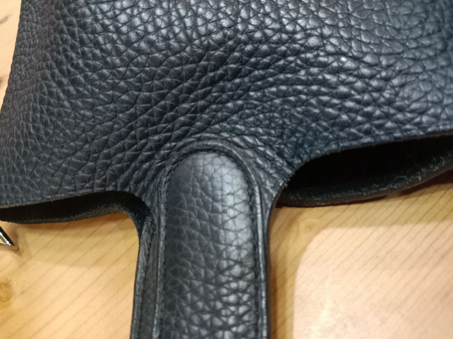 Hermes Picotin 22 Noir Clemence Stamp T 2015