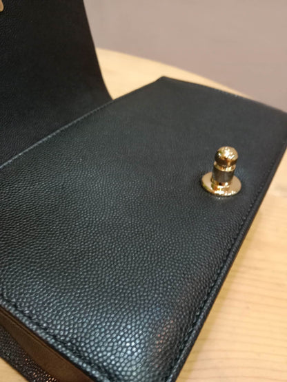 Chanel Le Boy Flap Caviar Small Black Series 23