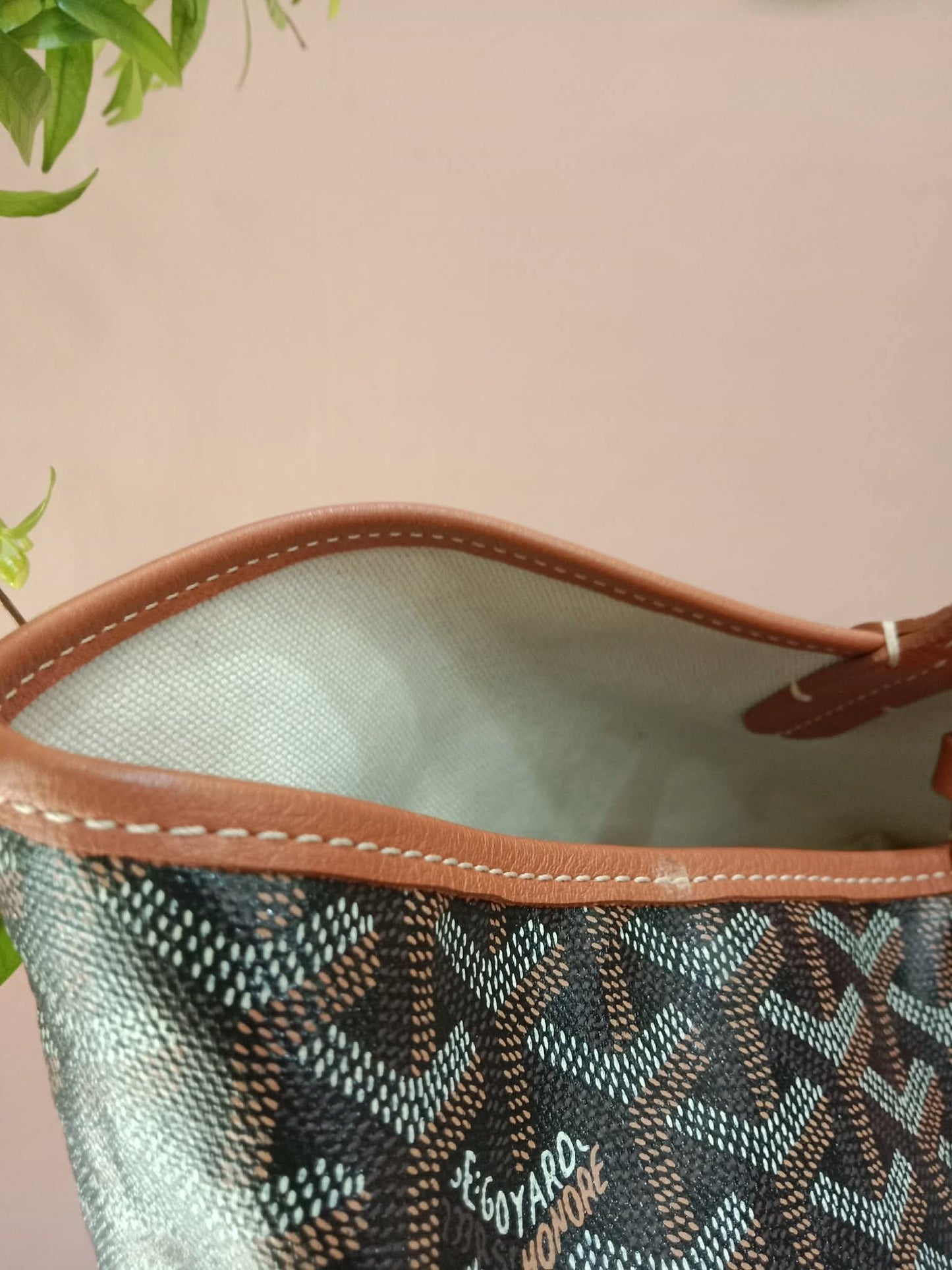 Goyard Saint Louis Tote Bag Noir/Naturelle PM