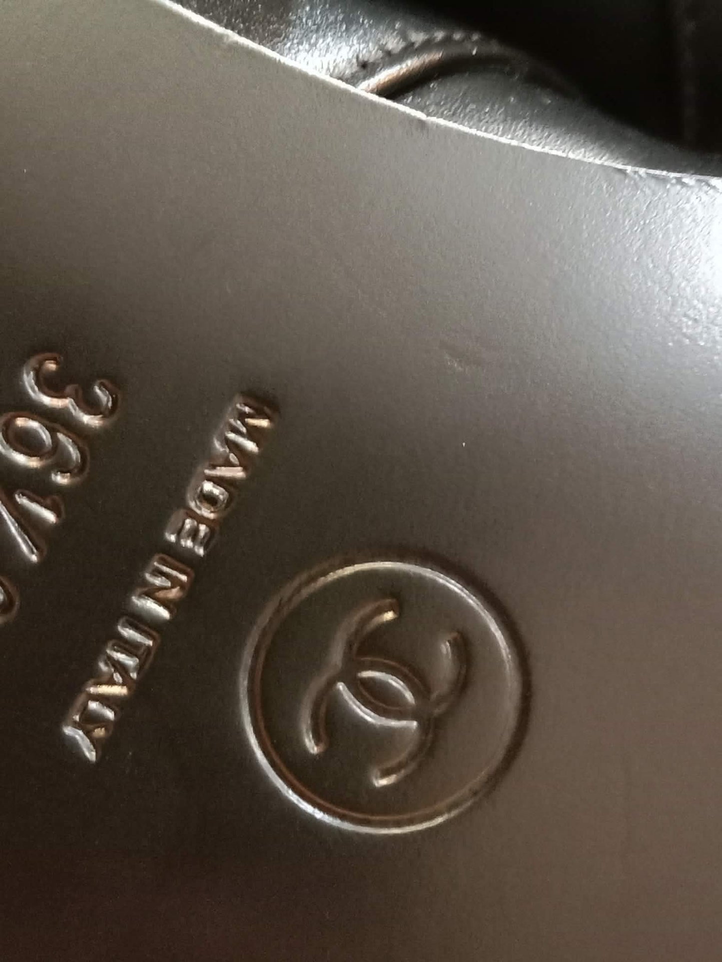 Chanel Mary Jane CC Clasp Flats Black Size 36.5