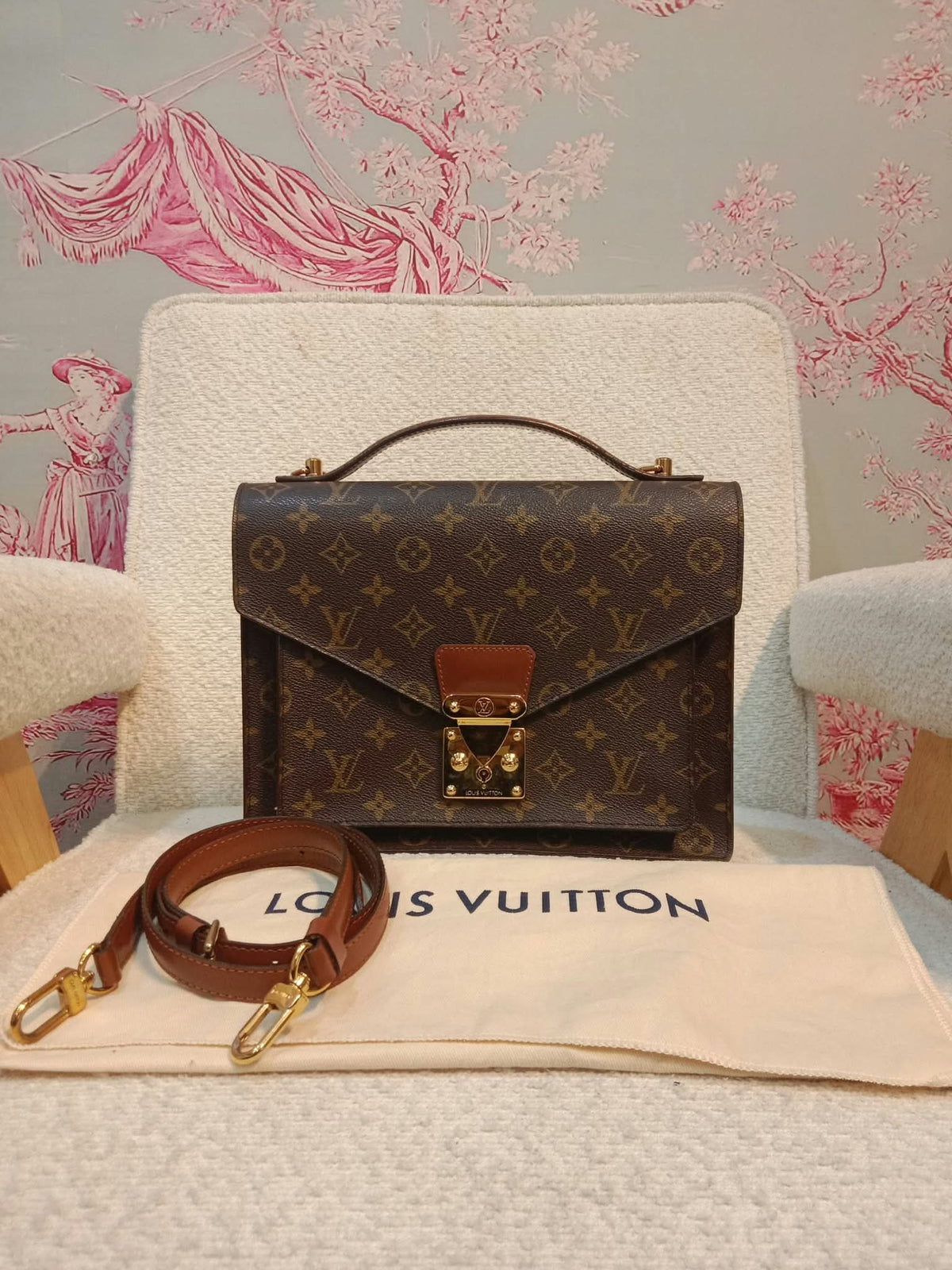 Louis Vuitton Monceau Shoulder Bag