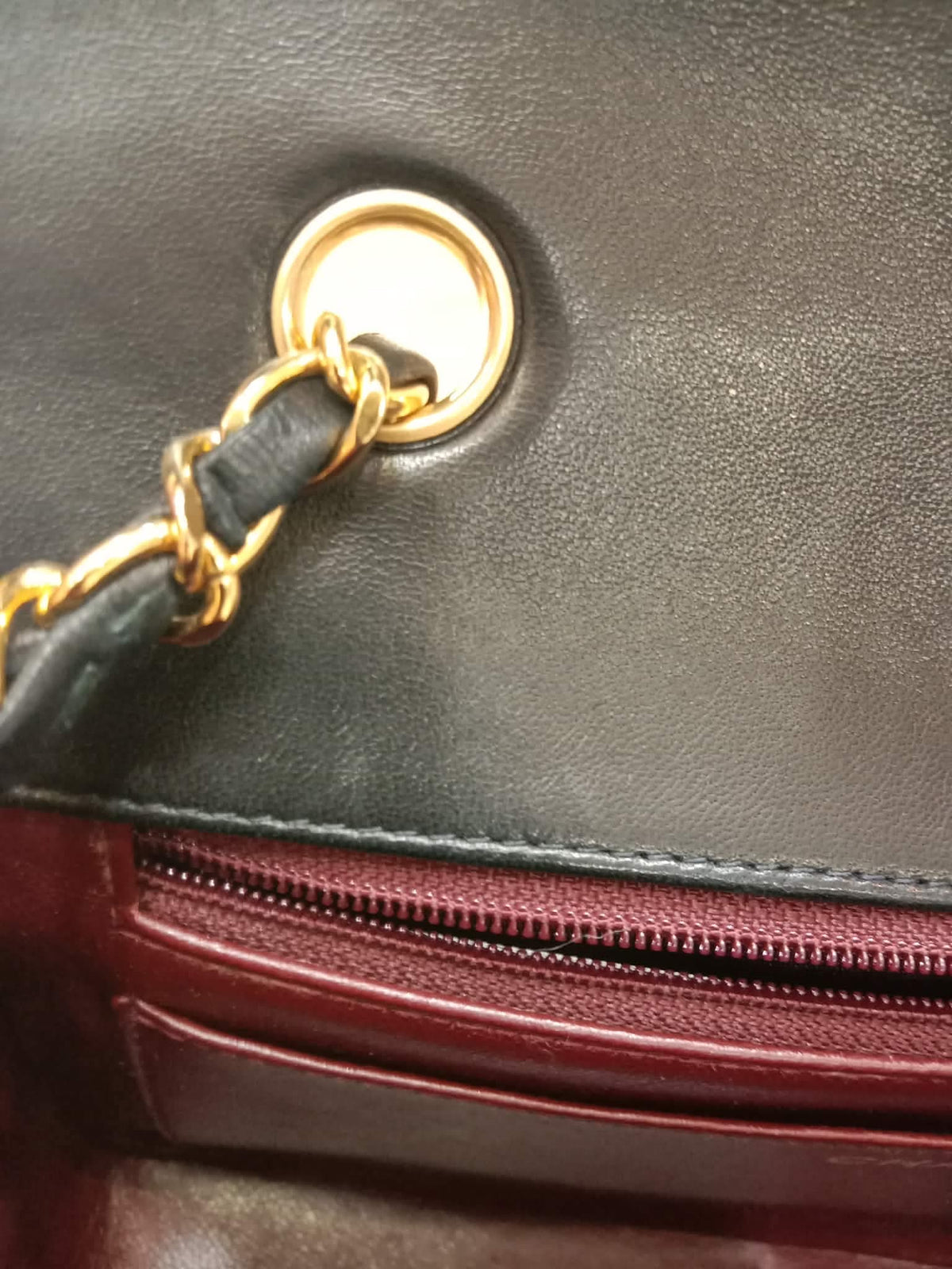 Chanel Diana Black Lambskin Series 2