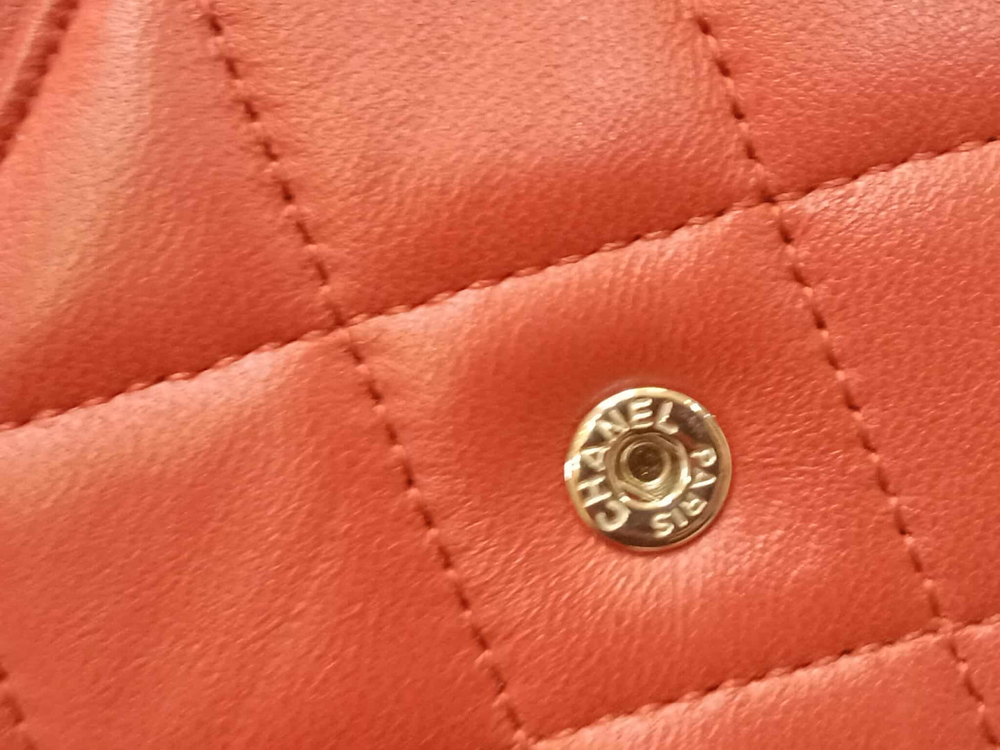 Chanel Classic Wallet On Chain Red Lambskin Series 16