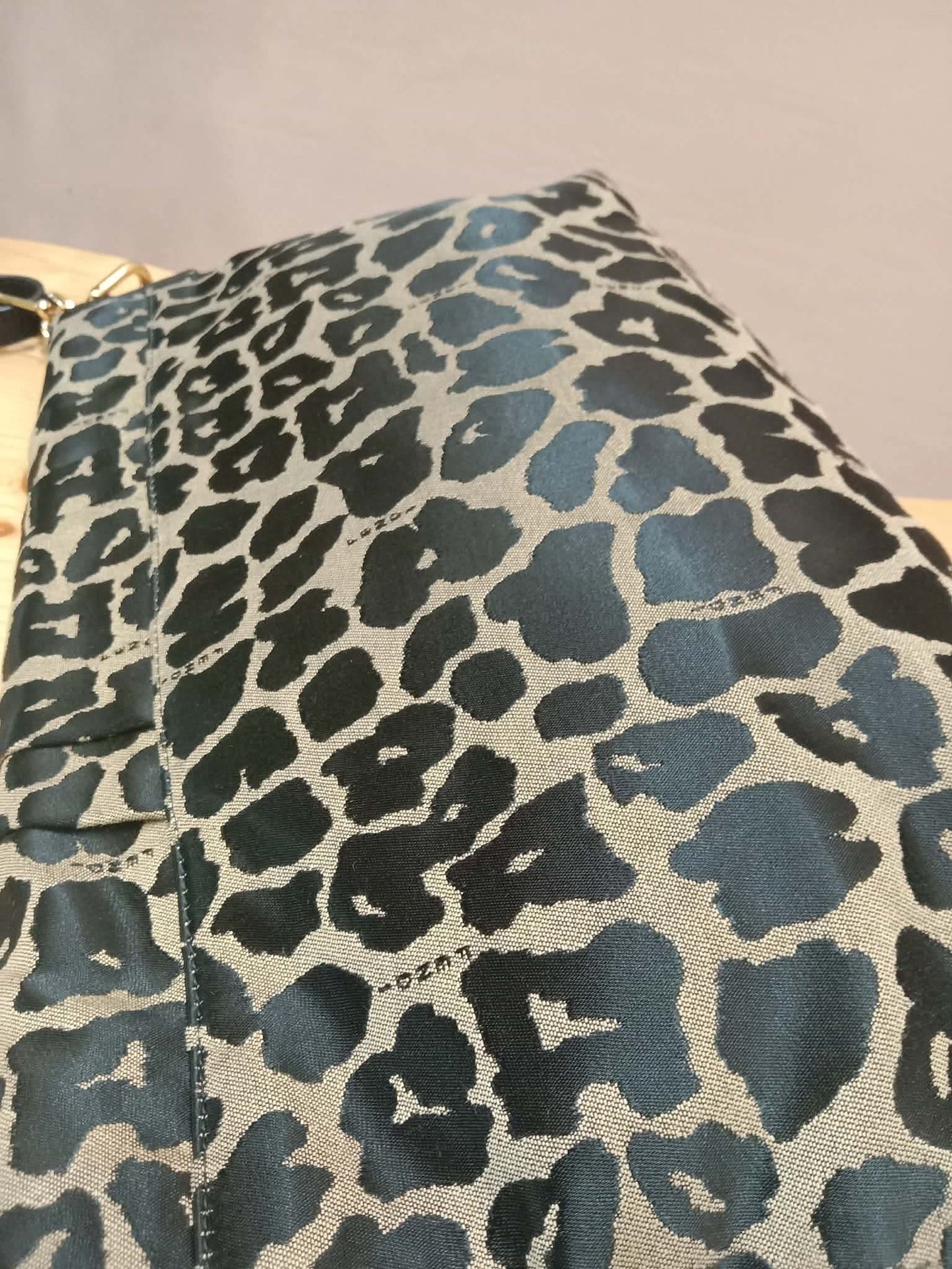 Fendi Mia Flap Bag Leopard Print Shoulder Bag