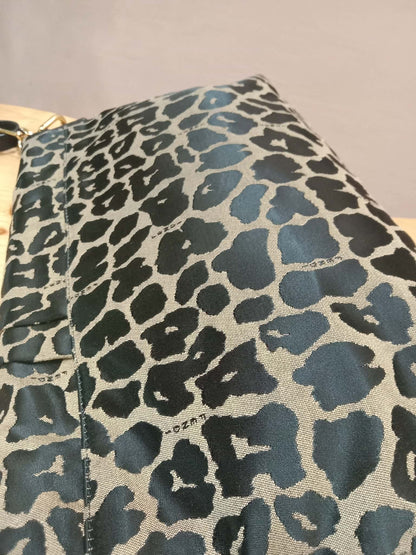 Fendi Mia Flap Bag Leopard Print Shoulder Bag