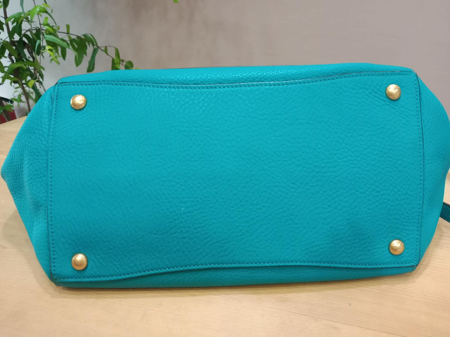 Prada Vitello Daino Turquoise Bag