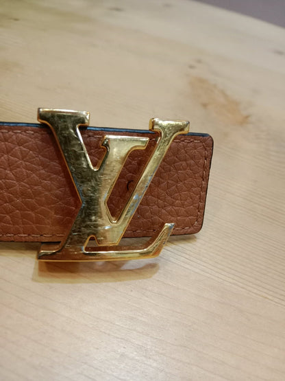 Louis Vuitton Taurillion Calfskin 30mm Reversible Belt Brown/Black