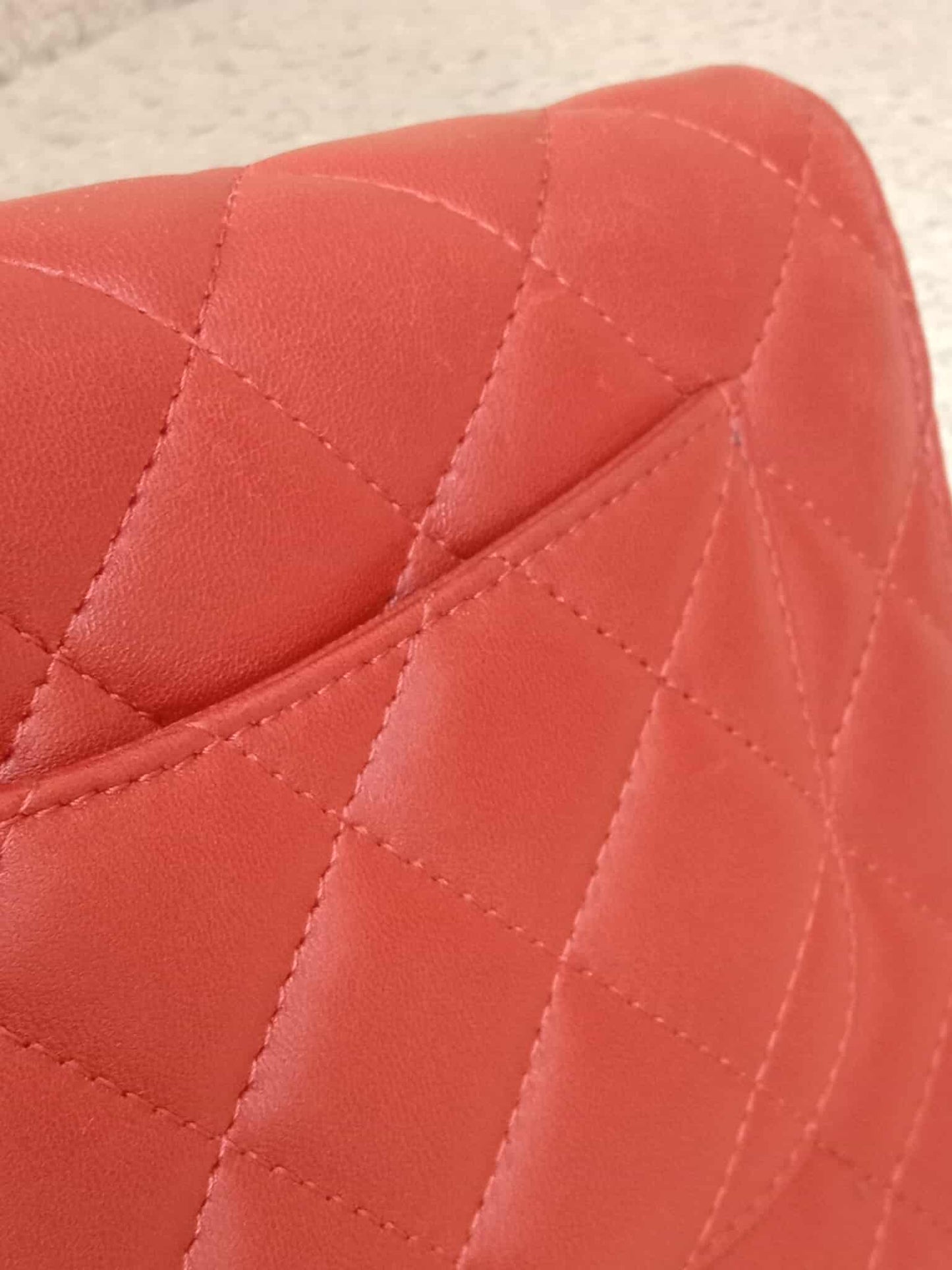 Chanel Wallet on Chain Lambskin Red Series 13