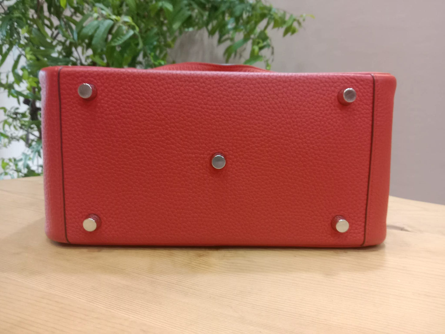 Hermes Lindy 26 Clemence Coral Red Stamp X 2016
