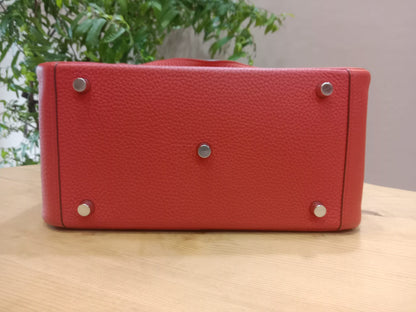 Hermes Lindy 26 Clemence Coral Red Stamp X 2016