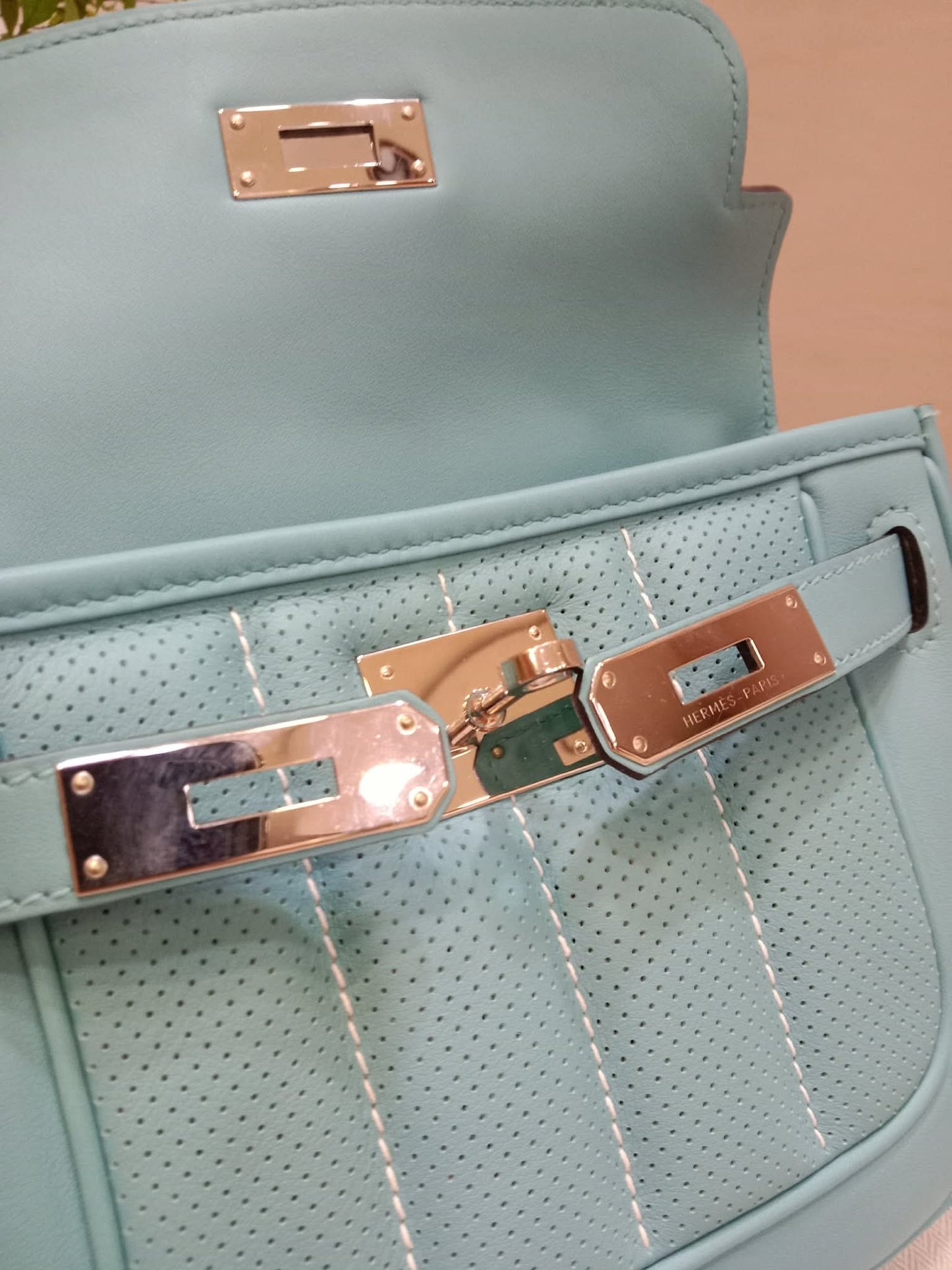 Hermes Berlin Mini Bleu Atoll Swift Stamp T 2015