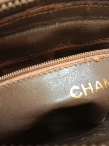 Chanel Vintage Camera Bag Lambskin Brown Series 0