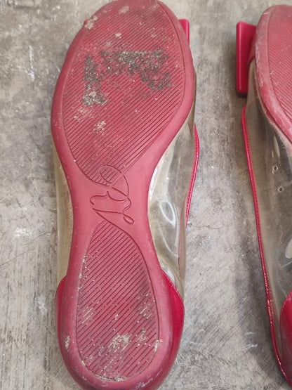 Roger Vivier Ballet Flats Patent Red Size 34