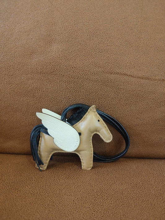 Hermes Pegase Charm Sesame/Noir/Nata Stamp Z 2021 PM