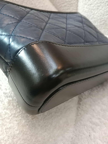 Chanel Gabrielle Hobo Bag Bicolor Blue/Black Series 29