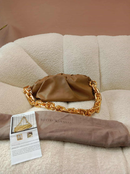 Bottega Veneta Chain Pouch Brown