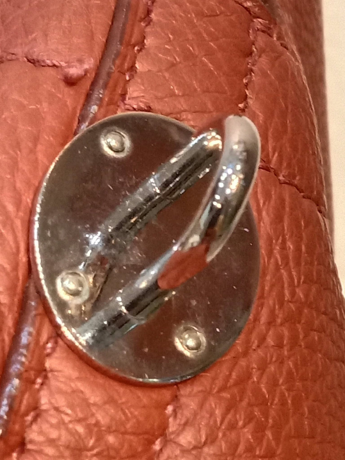 Hermes Bolide 31 Orange Clemence Stamp H Square 2004