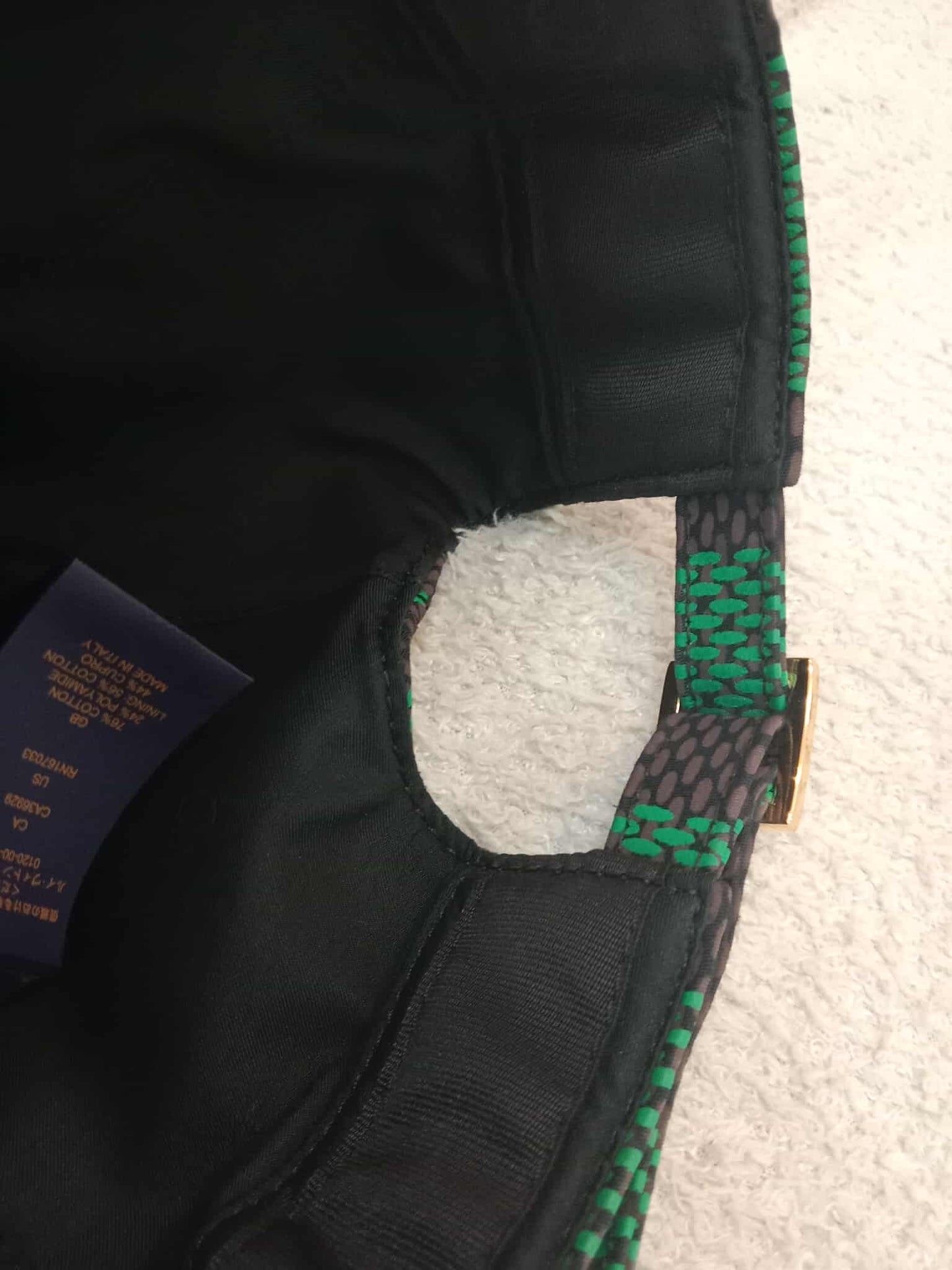 Louis Vuitton Damier Pop Cap in Green Canvas